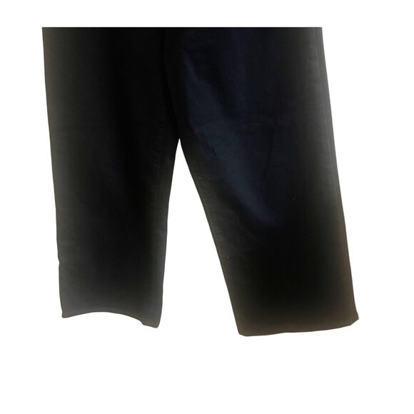 BLDWN Women’s High Rise Cropped Wide Leg Jeans Size 31 Black Exposed Buttons - Picture 6 of 8